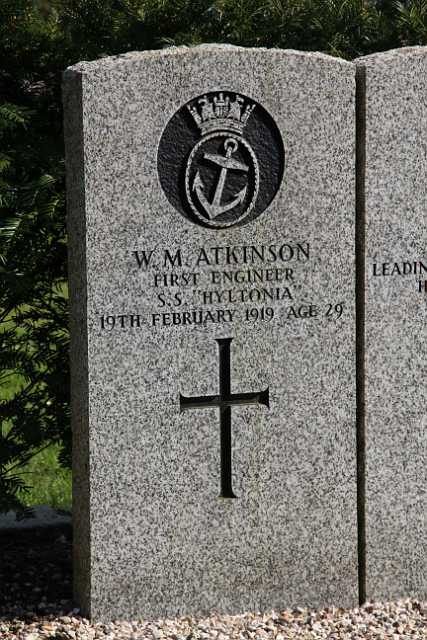 Vestre kirkegaard (12).JPG - Wilfrid Milburn Atkinson,  First Engineer S.S. Hyltonia